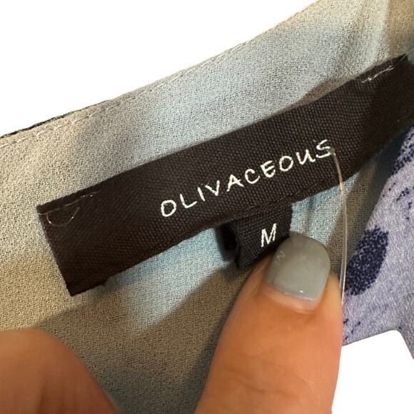 Olivaceous Blue Mystic Python Print Short Sleeve Shift Dress Women Sz M - Picture 9 of 10